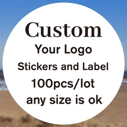 100Pcs 3Cm 4Cm 5Cm 6Cm 7Cm Custom Sticker En Aangepaste Logo/Bruiloft Stickers/Ontwerp Uw Eigen Stickers/Gepersonaliseerde Stickers