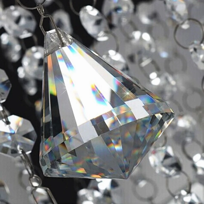 50mm 1 Piece Clear Crystal Diamond Ball Chandelier Prisms Glass Lighting Pendants Parts Strand Garland Decoration