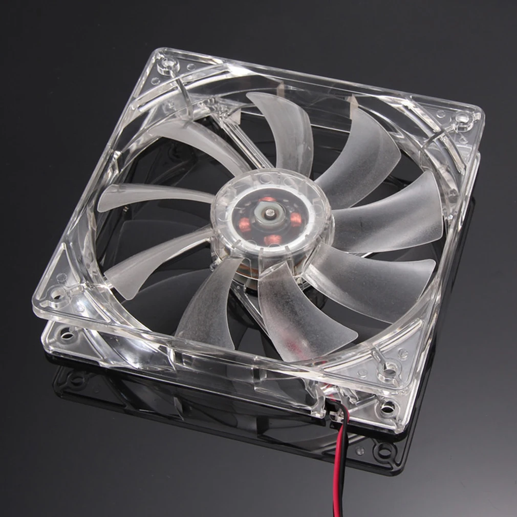 PC Computer-Fan Quad 4 LED Licht 120mm PC Computer Fall Lüfter Mod Ruhig Molex Stecker Einfach Installiert fan 12V