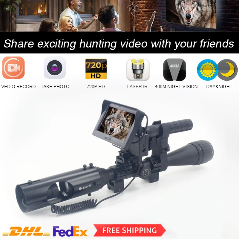 

Megaorei 2A Night Vision Spotting Scopes Hunting Wildlife Trap Cameras Infrared Laser Outdoor Waterproof HD720P Cameras