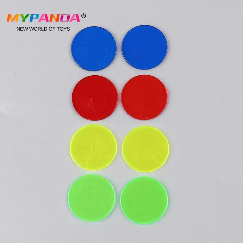 100pcs 15mm Montessori Learning Education Math Toys Learning Resources Color Plastic Coin Bingo Chip Kids Classroom Supplies