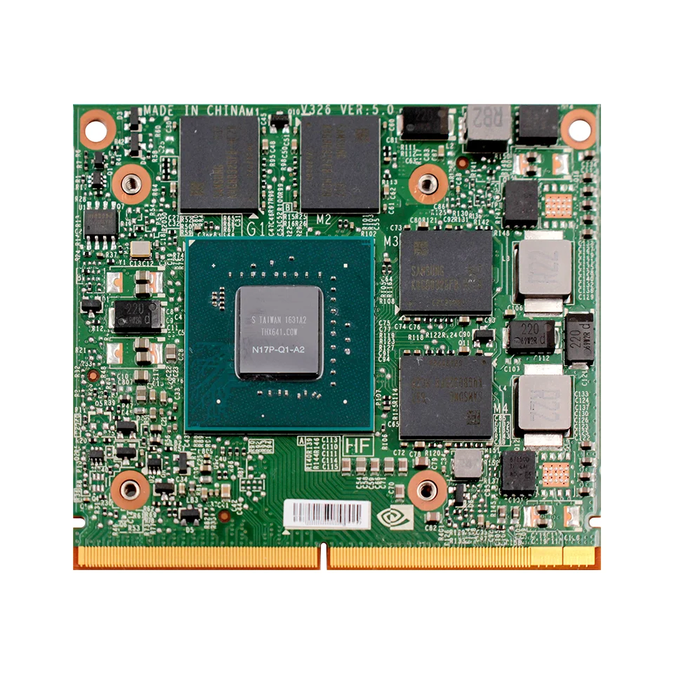 بطاقة رسومات الفيديو Quadro M1200M M1200 GDDR5 4GB N17P-Q1-A2 مع دعامة X لـ Dell M4800 M7510 M7520 100% اختبار جيد #2