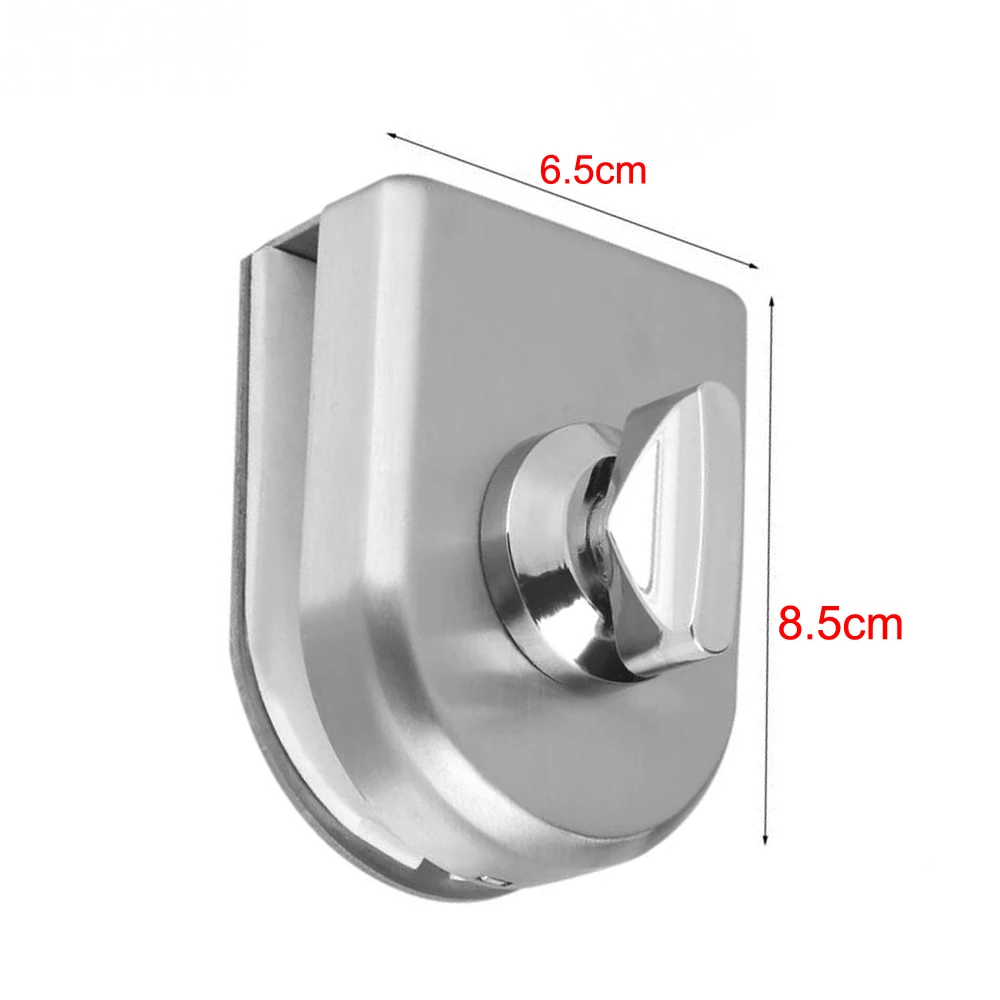 

Stainless Steel Glass Door Lock Latch Rotary Knob Open/Close Stainless Steel Glass Latch Home Hotel 10~12mm