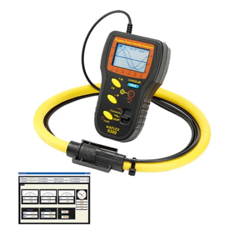 Free Shipping Graphic Power Quality Analyzer Digital High Accuracy Power Quality Analyzer AFLEX-6300 Measuring Tool