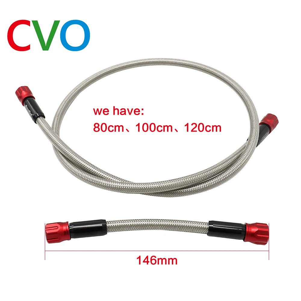 CVO Aerospace Aluminum Alloy 800cm to 1200cm Reinforced Hydraulic Motorcycle Brake Hose Braided Motorcycle Brake Tube