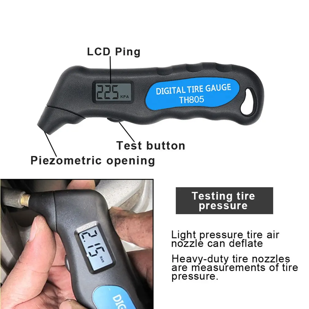 NEW TG105 Car Digital Tire Pressure Gauge LCD Display Air Gauge Car Manometer Barometers Tester for Car Truck Motorcycle Bike