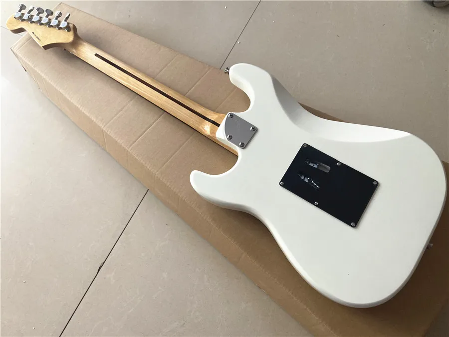 Inheriting the classic cream white double electric guitar rosewood fingerboard fan groove, can be customized