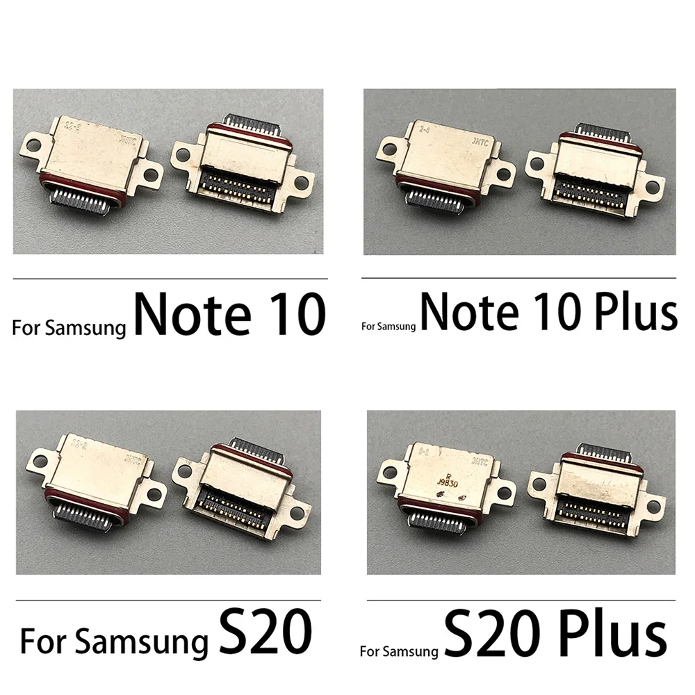 2Pcs，Micro USB Charging Port Dock Connector Socket For Samsung A32 A02S A8 2018 A530 A730 A52 A72 S21 Note 10 S20 Plus S21 Ultra