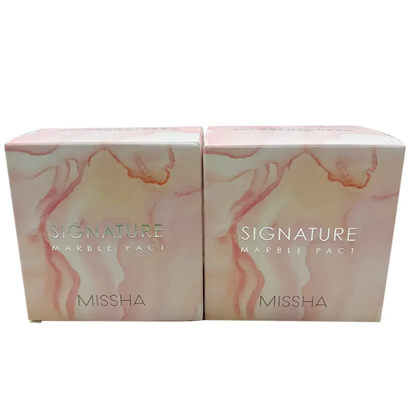 Missha Signature Marble Pact 15g + Refill 15g Moisturizing Air Cushion Oil Control Pores Invisible MakeUp Base Korea Cosmetics