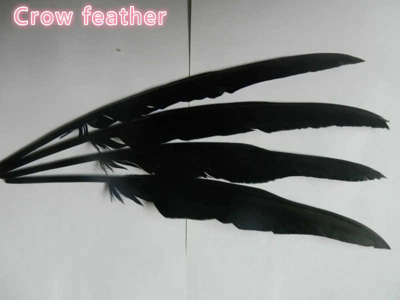 15pcs Halloween Party Event Black Crow Feather Bar Decoration Supplies Crafts Jewelry Making Length 30-35cm