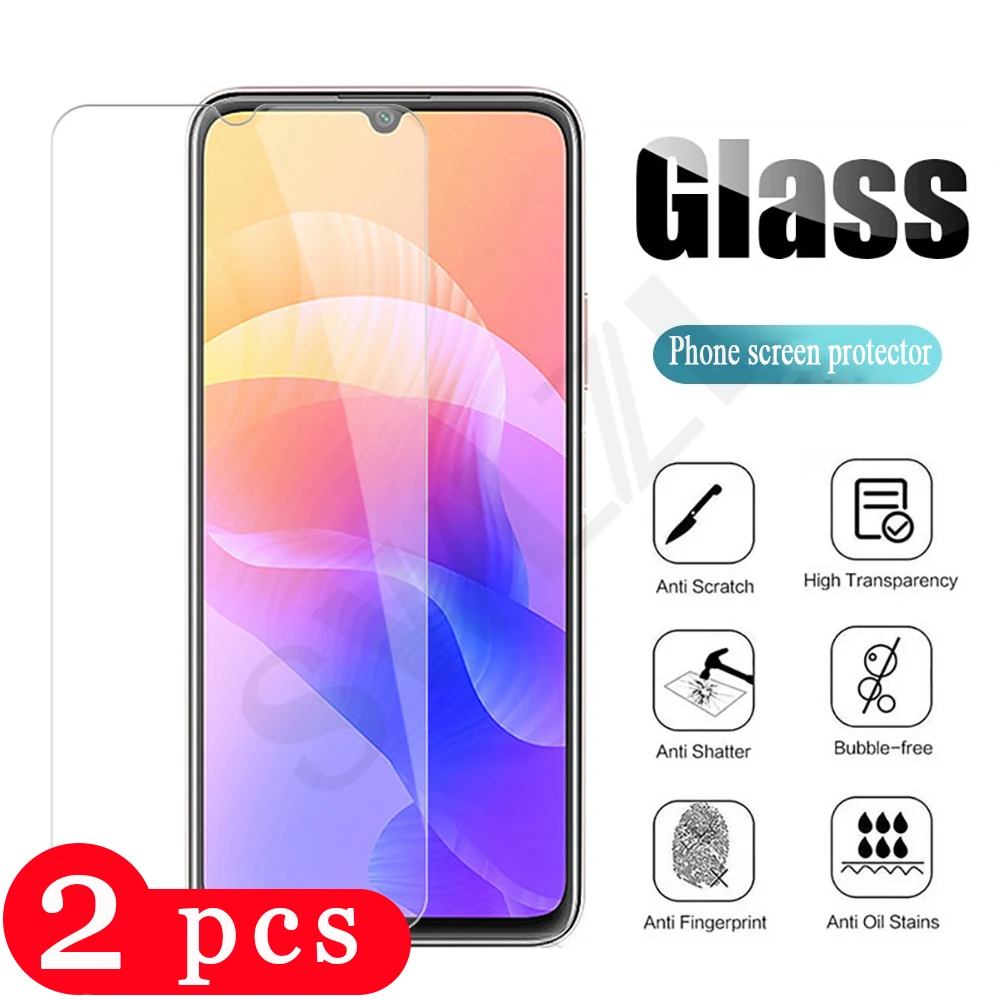 2-1Pcs phone screen protector for Honor 10 lite X10 Max 10i 9S 9C 9N 9X play 9A 8A 8X 8C 8S 7A 7C Pro 7X 7S tempered glass film