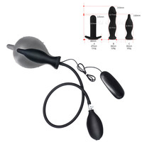 Super Big Inflatable Anal Vibrator Max 10cm Dildo Pump Anal Dilator Expandable 10 Speeds Vibrating Butt Plug Anal Balls Sex Toys