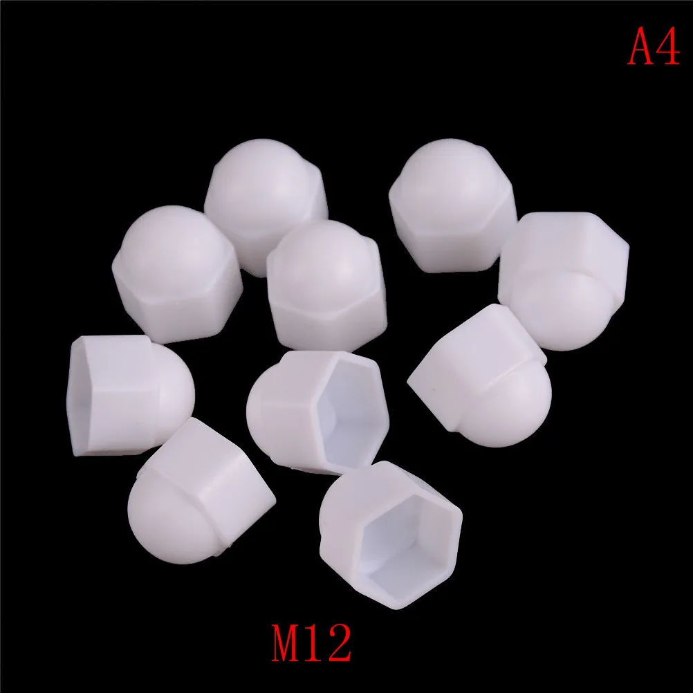 Nylon Dome Bolt Hexagon Nut Caps Protection Cover / Hex Socket Fasteners Screws Covers Allen Screw Round Head Protectors M4-M12