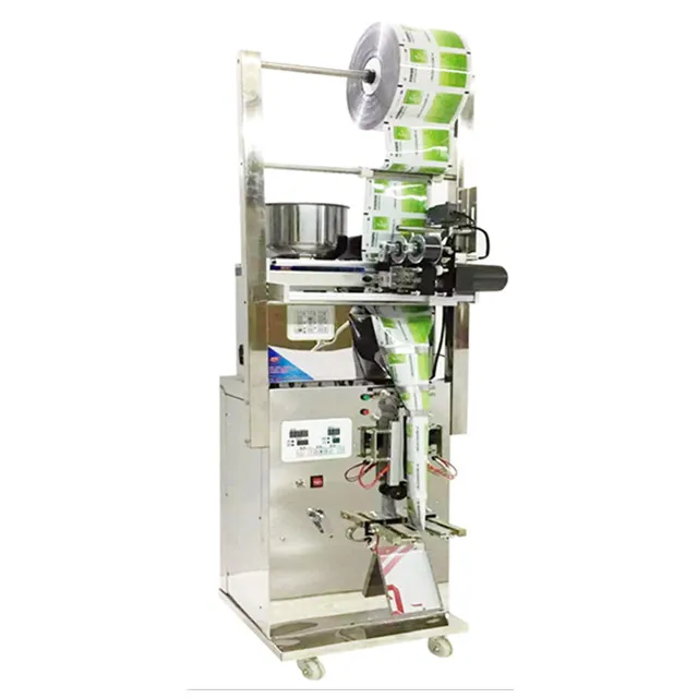 

Hot sale 3 side seal granule filler weighing packing machine for 2g to 100g