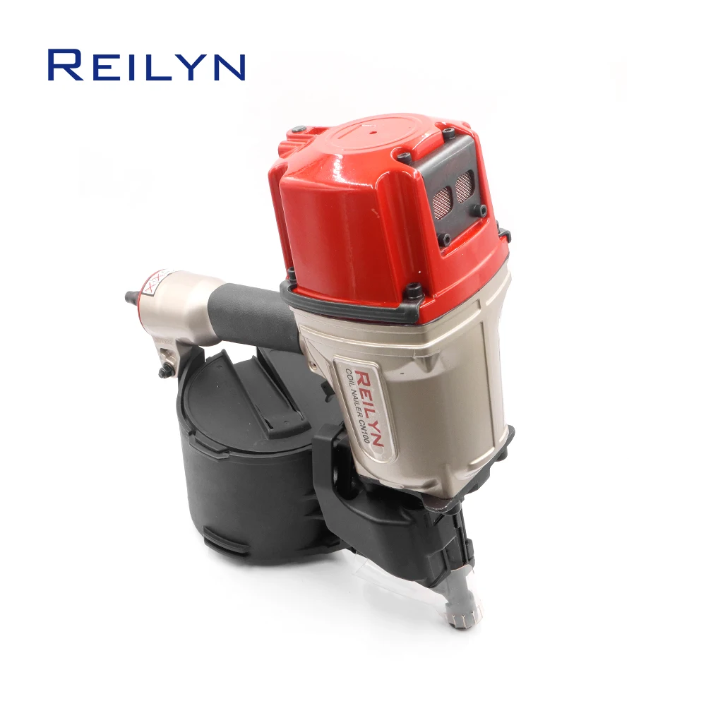 Reilyn Coil Nailer CN100 Pneumatic Air Nailer for Wood Working Furniture Roof Sheathing Tool Air Nailer Tools