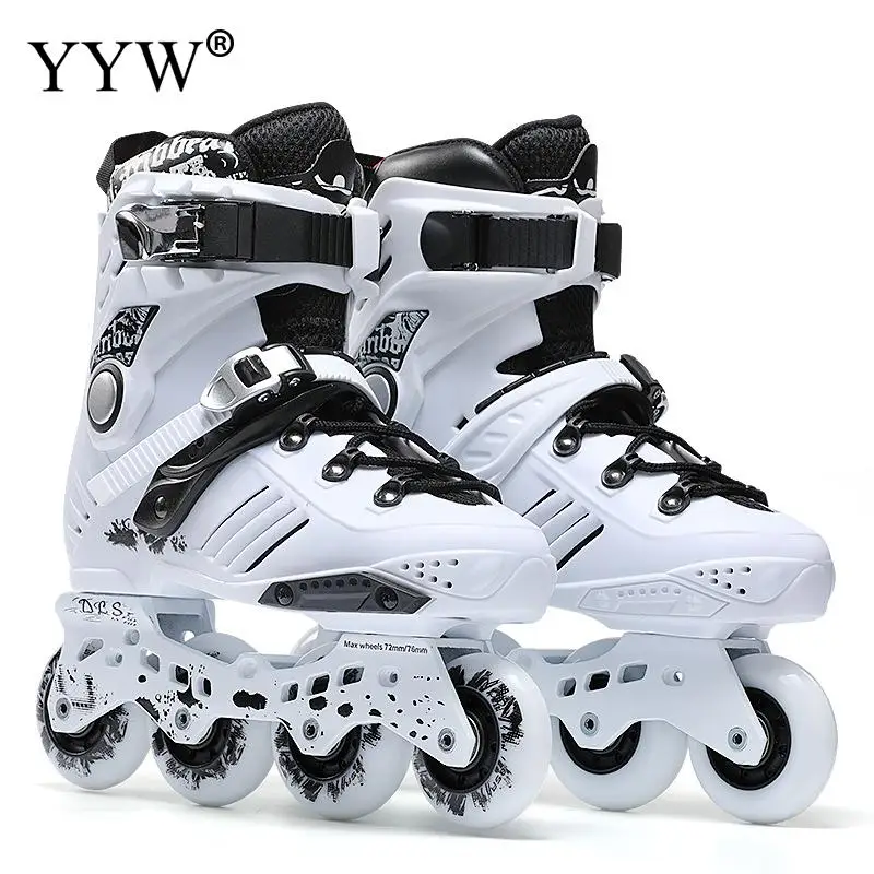 Professional Inline Roller Skates Adult Rollers Skating Shoes 4 Wheel Sneaker Slalom Speed Patines Free Skating Racing Skates