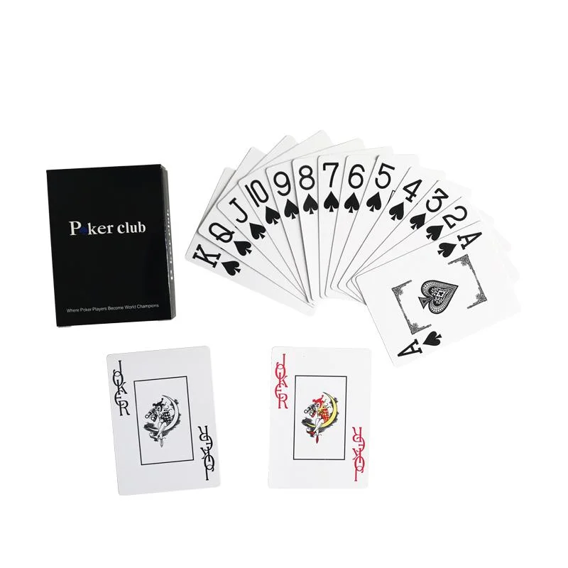 Plástico impermeável Playing Cards, Baccarat, Texas Hold\'em, PVC Poker Club Cards, Jogos de Tabuleiro, Card Game, 2.48*3.46 \