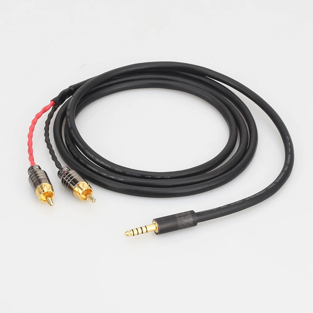 HIFI 4.4mm to 2 RCA Audio Cable 1 tp 2 splitter HIFI cable For SONY NW-WM1Z/A WM1A/1Z PHA-1A/2A Z1R 4.4mm Upgrade Cable