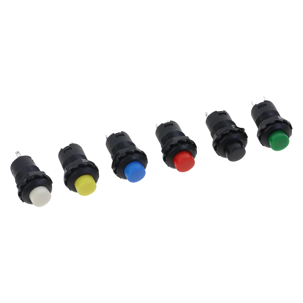 10pcs Momentary Push Button Switch 12mm Momentary pushbutton switches 3A /125VAC 1.5A/250VAC Reset Button