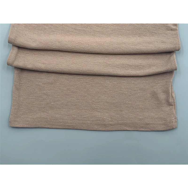 Camiseta fina Sexy de verano para mujer, camiseta elástica de estilo coreano, ropa ajustada, camisetas informales de manga larga para mujer 2020