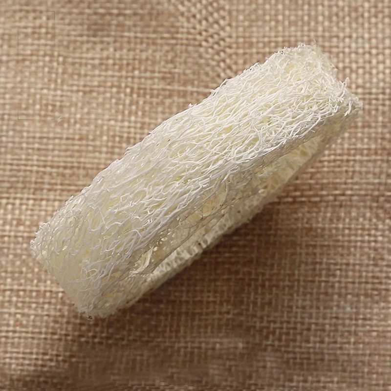 100 pcs Natural Loofah Luffa Loofa Slices Handmade Loofah Soap Tools Cleanner Sponge Facial Soap Holder