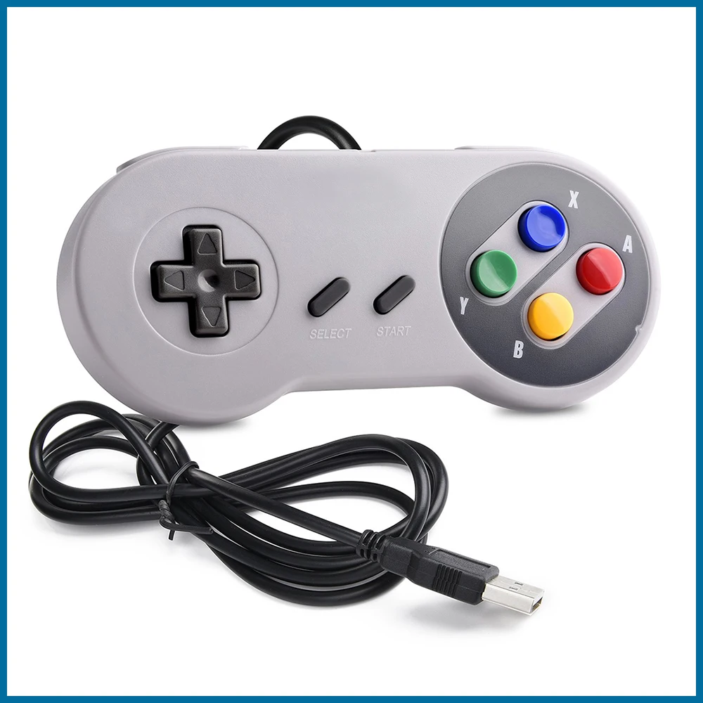 Mando USB para Nintendo SNES y raspberry pi, 2 piezas, SNES, clásico