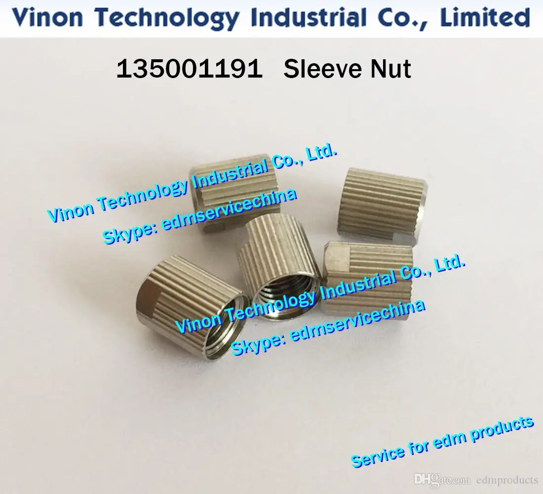 135001191 Sleeve Nut for lower guide for ROBOFIL 290,300,310,500,510 CNC WIRE CUT EDM PARTS 135.001.191 Lower Cap nut 24.54.423