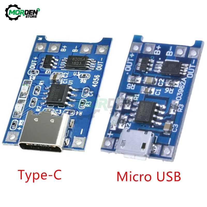 5V 1A Tipo-C Micro USB 18650 TP4056 TC4056A Batteria Al Litio Protezione di Ricarica Consiglio Modulo Caricatore + Dual funzioni di TP4056