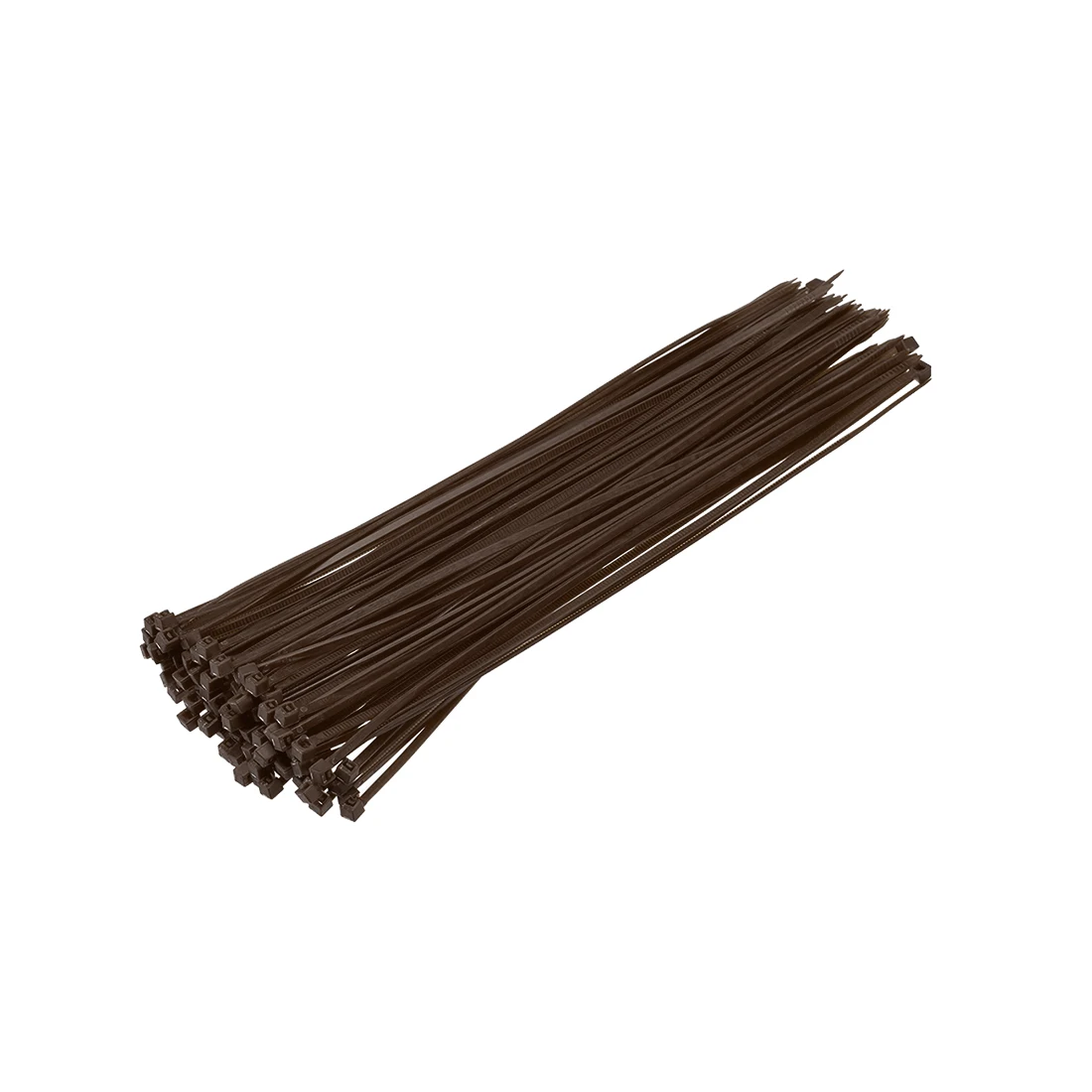 uxcell 200pcs Cable Zip Ties 200mmx2.5mm Self-Locking Nylon Tie Wraps Brown Single-use Locking Flexible Cable Tie