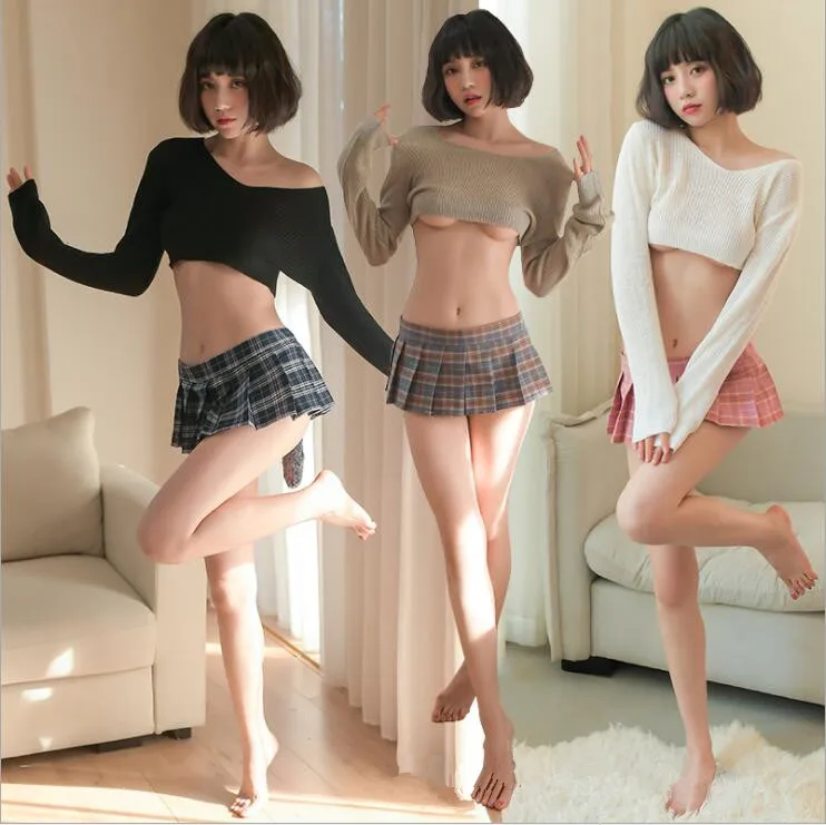 

Женский сексуальный женский костюм, клетчатая мини-юбка в шотландскую клетку