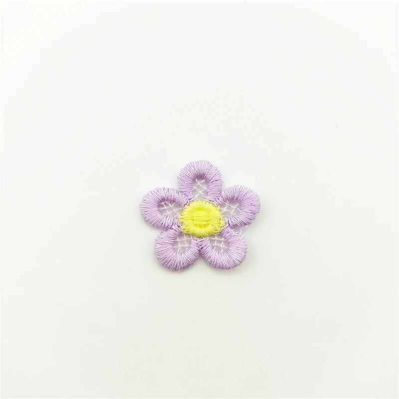36 Stück/Los 2,8 cm DIY bestickte Blumenapplikationen, Haarspangen-Accessoires für Kinder, Geschenkdekoration, Aufnäher – Detail 5