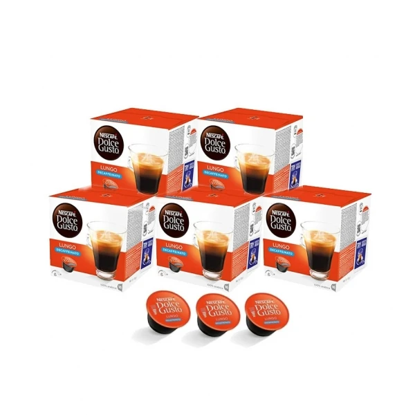 DOLCE GUSTO LUNGO DESCAFEINADO PACK 5 X16