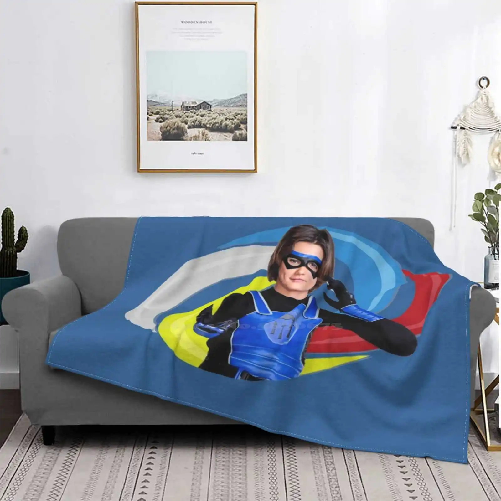 - Brainstorm - Logo For Home Sofa Bed Camping Car Plane Travel Portable Blanket Mika Shoutout Danger Force Fanmade Logo Henry