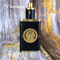 WOLF COOLVAPE Fujin Style Mechanical Box Mod With Kaze V2 Style RDA 2 * 18650 POM Brass Box mod Rebuildable Dripping vape kits