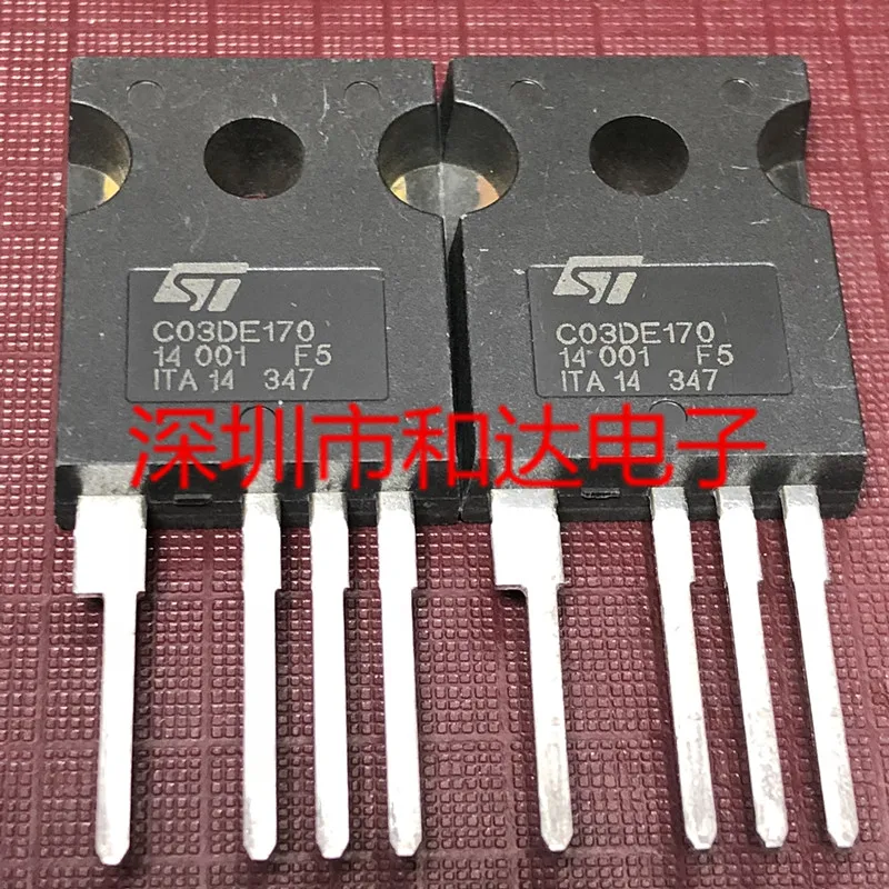 

(2 Pieces) C03DE170 STC03DE170 TO-247 1700V 3A