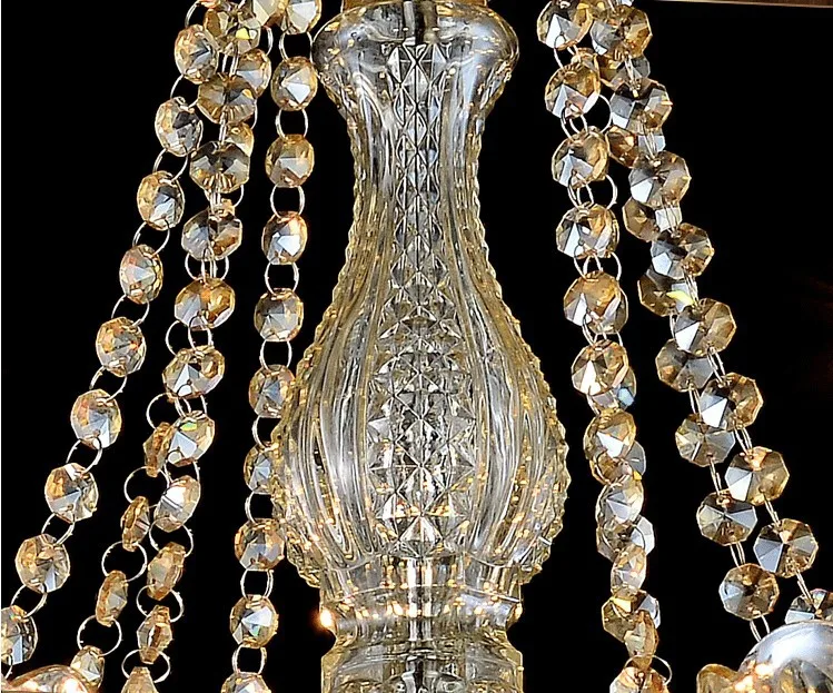 Camal 1/5/10m Champagne Crystal 14mm Octagonal Beads String Strands Garland Chandelier Lamp Curtain Birthday Wedding Party