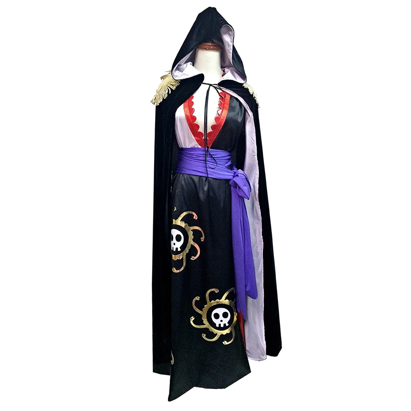 

Anime Boa Hancock Cosplay With Cloak Boa Dress Costume Custom Made Sailor Suit