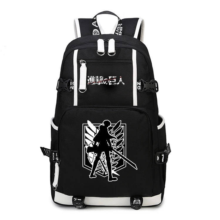 Japan Anime Shingeki no Kyojin Scouting Legion Schoolbag Attack on Titan Backpack Shoulders Bag for Students book bag package