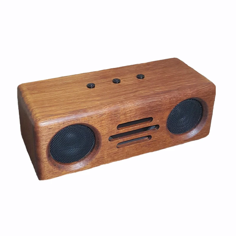 IWISTAO Bluetooth Speaker 2x12W Handmade Vintage Pure Solid Wood CSR64215 Bluetooth 4.2 APT-X