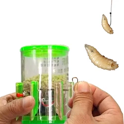 Smart Kingfisher Fishing Live Bait Hook Maggot Hanger Hang Maggot on Hook Night with LED Light Safe Clear Quick Fvip