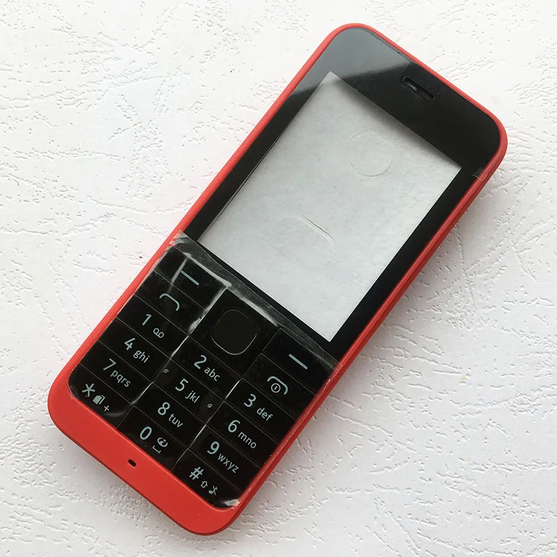 New Plastic Full Housing For Nokia 220 Front Frame+Middle Frame+Back Cover+Keypad With Logo