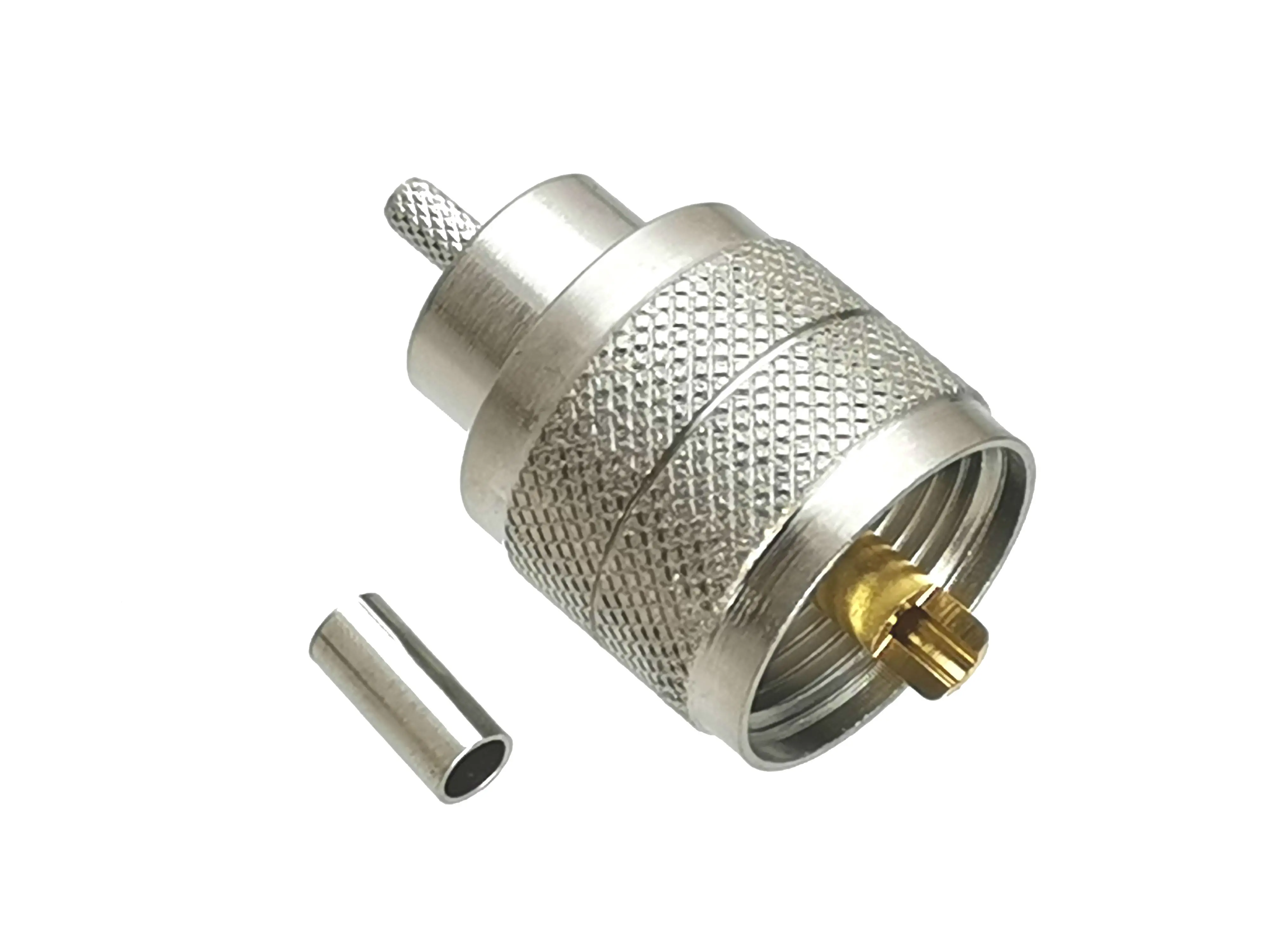 

10Pcs Connector UHF PL259 Male Plug Crimp RG316 RG174 LMR100 RF Adapter Coaxial High Quanlity