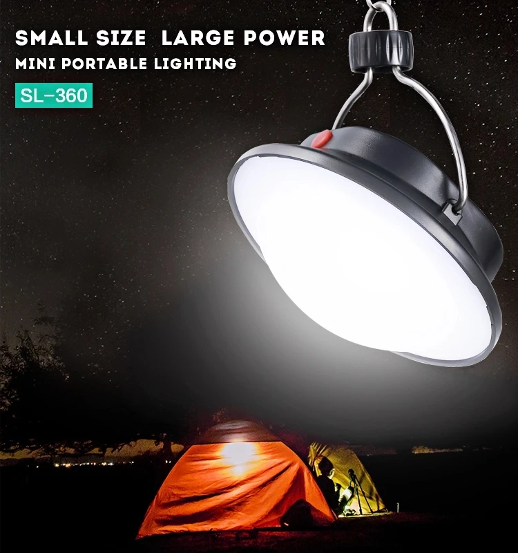 Solar Camping Light 630 Lm Portable Lantern Outdoor Waterproof Hiking Wild Fishing Night Light Emergency Tent 60 LEDLight