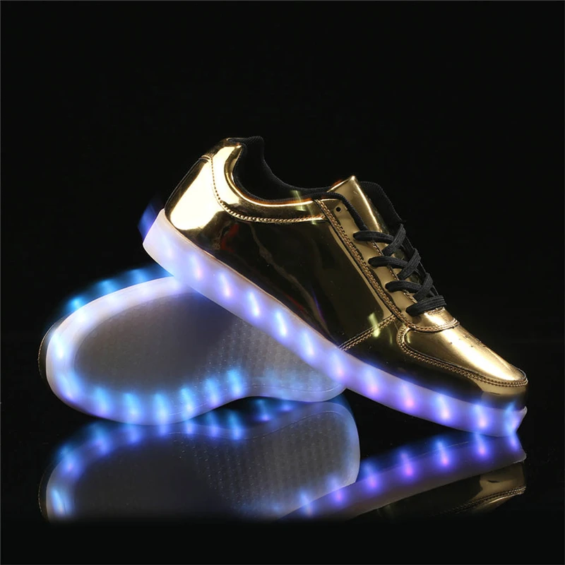 IGxx Светодиодная обувь с подсветкой для мужчин Светодиодные кроссовки USB Recharging LED Shoes LED Женская светящаяся мигающая обувь для детей