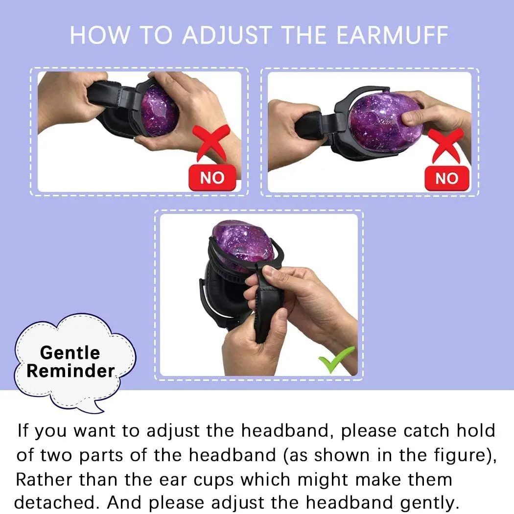 ZOHAN  Kids Ear Protection Safety Ear Muffs  Noise Reduction Ear Protection Defenders Hearing Protectors for Toddlers Children