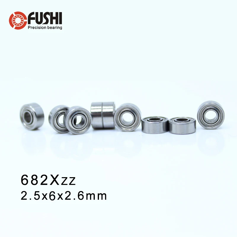 

682XZZ Bearing ABEC-1 10PCS RC Mould 2.5x6x2.6 mm Miniature 682X ZZ Ball Bearings 618/2 XZZ