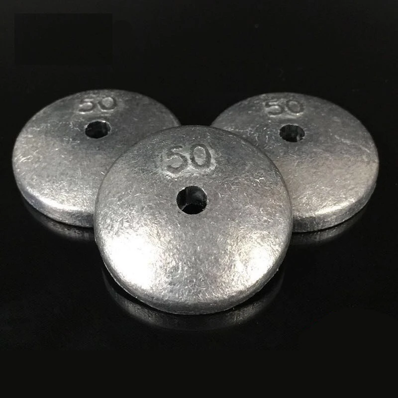 1 قطعة غطاسون الرصاص المستديرة 20 جرام 30 جرام 40 جرام 50 جرام 60 جرام 80 جرام 100 جرام 120 جرام 150 جرام عوامة سنارة صيد الوزن إغراء الصيد هوك معالجة اكسسوارات #5