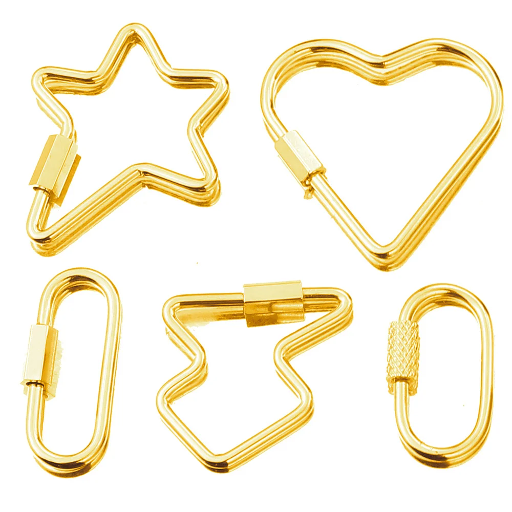 

DIY Stainless Steel Spiral Lock Accessories Supplies Handmade Mesh Chains Pendant Punk Jewelry Making Decorative Screw Clasps