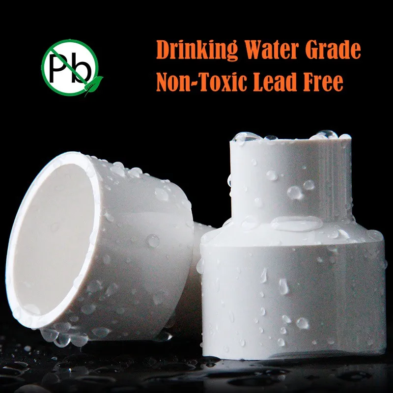 Stücke ID 20-90mm Weiß Rohr PVC Passend Reduzierung Gerade Anschlüsse Garten Wasser Rohr Anschluss UPVC Rohr Armaturen