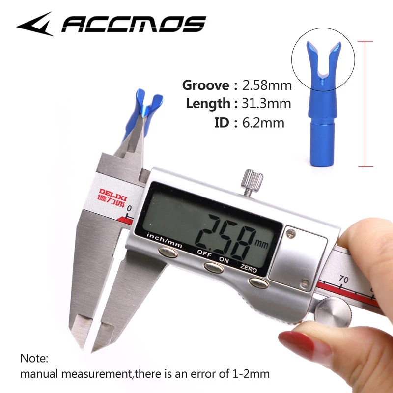 3pc stopu aluminium wstaw strzała Nock Pin Nock Fit ID3.2/4.2/5.2/6.2mm strzałka wał związek Recurve akcesoria myśliwskie